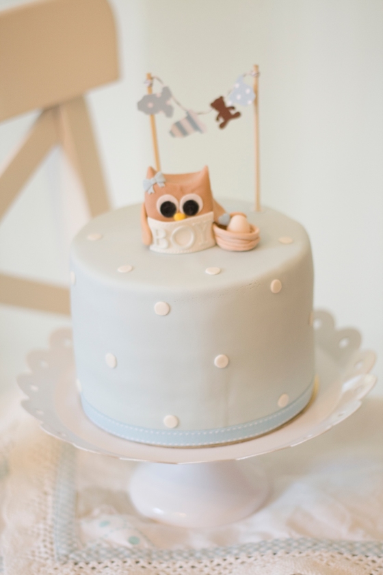 owl cake babyshower by petite homemade 2