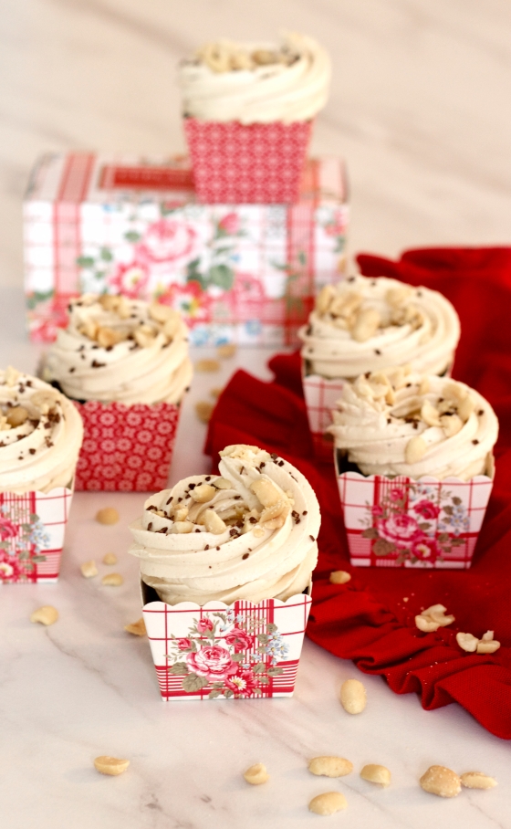 chocolate cola cupcakes & peanut frosting by petite homemade